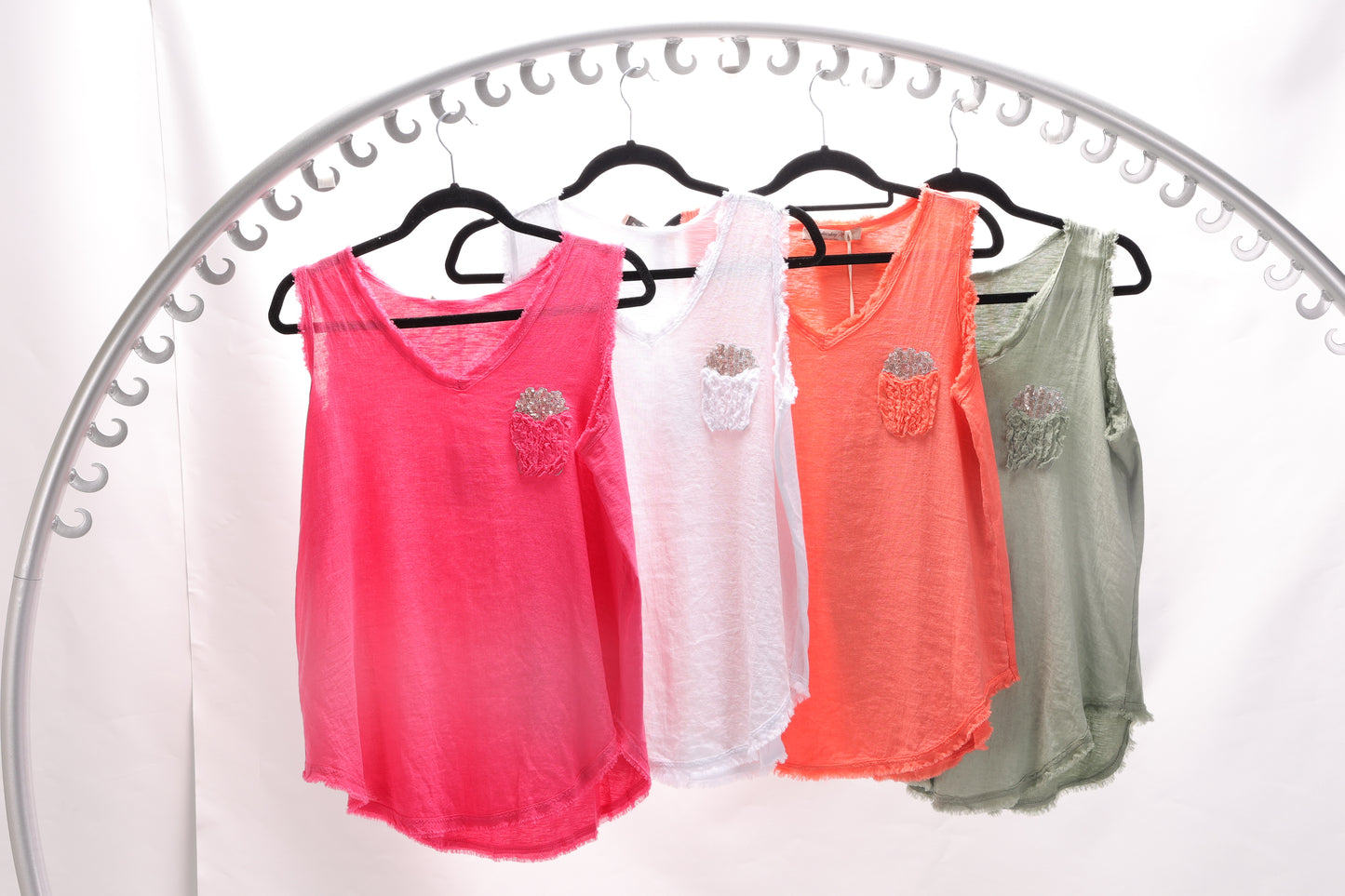 COTTON LINEN CAMI