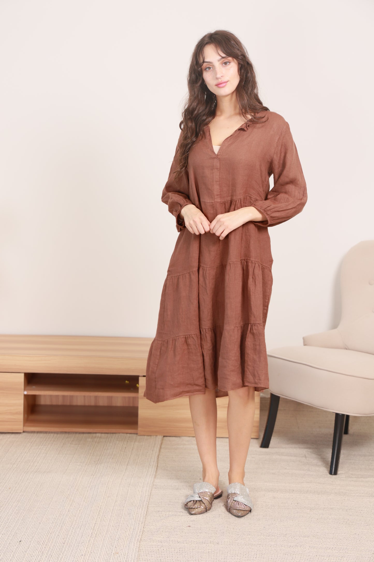 LINEN DRESS