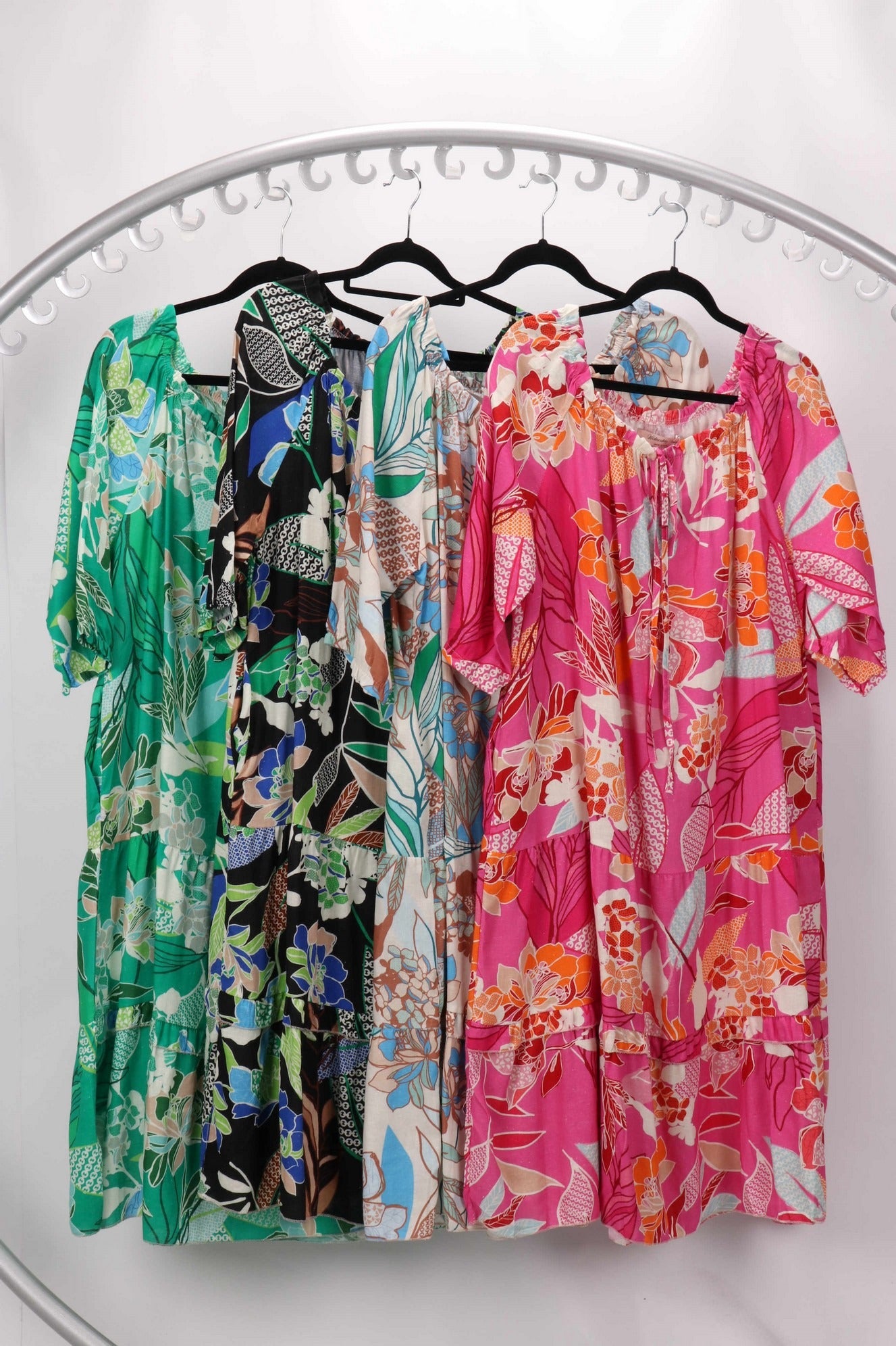 VISCOSE & LINEN DRESS