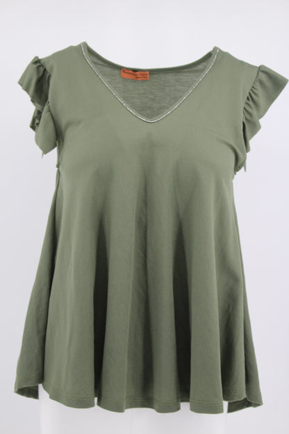 SLEEVELESS VISCOSE TOP