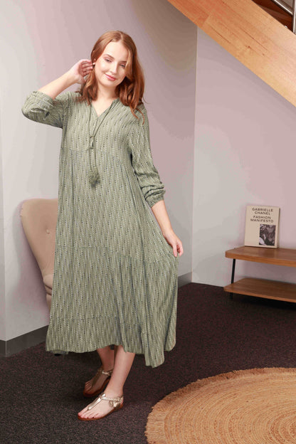 LONG VISCOSE DRESS
