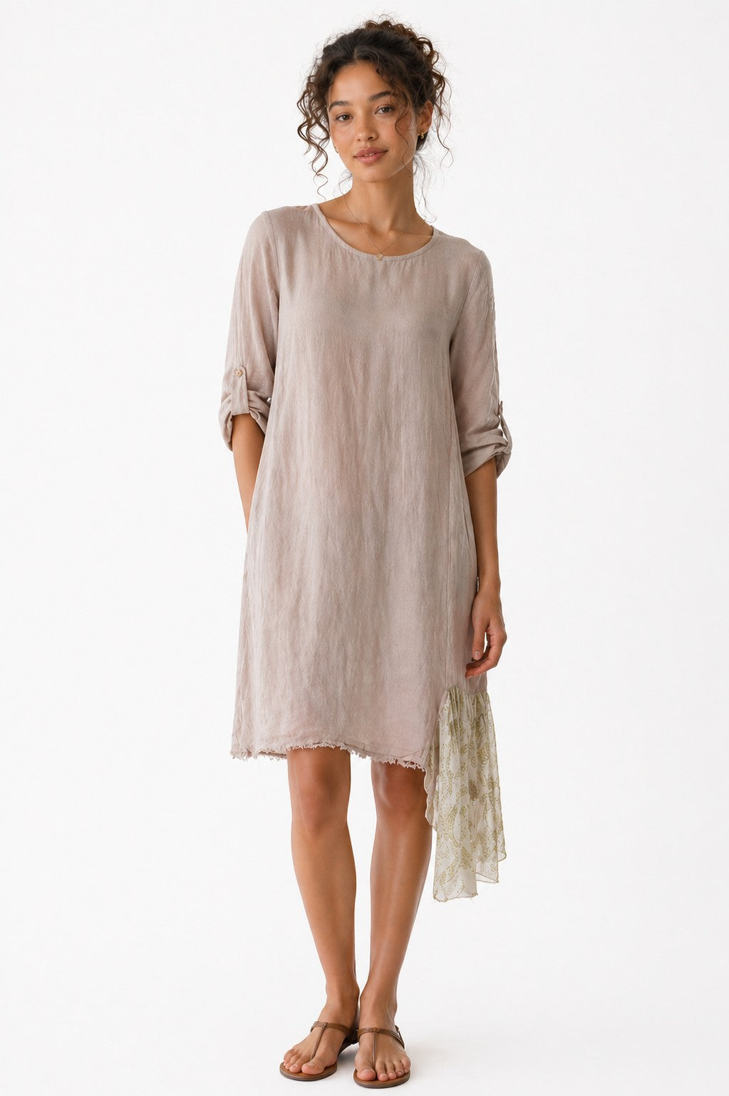 LONG LINEN TOP