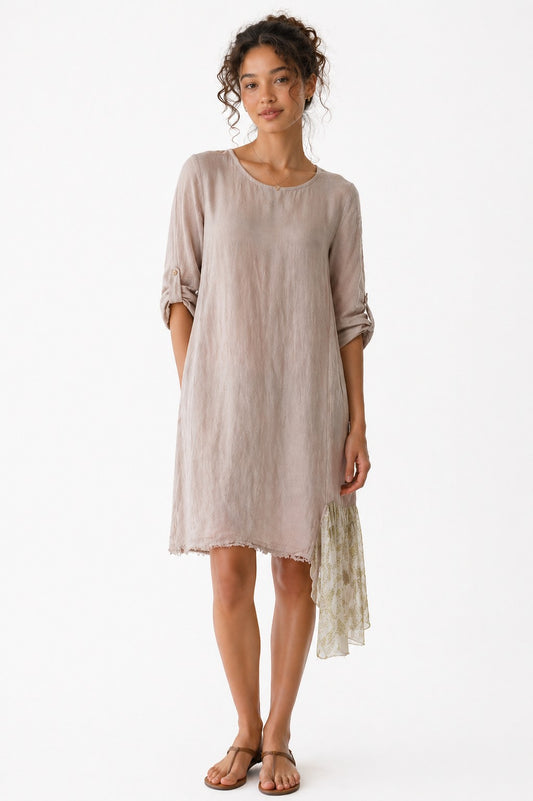 LONG LINEN TOP