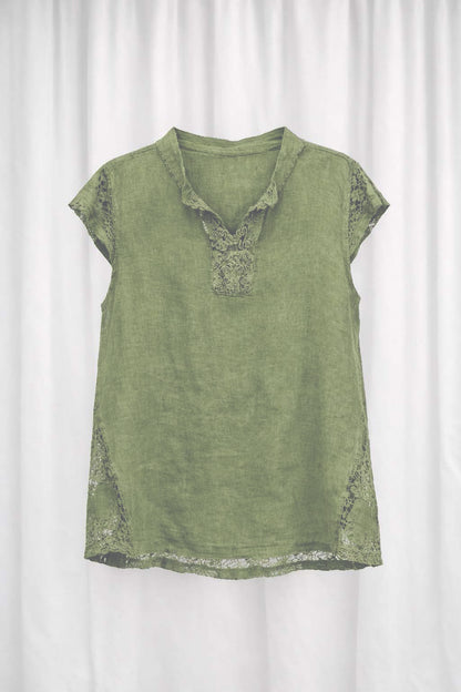 COTTON & LINEN TOP