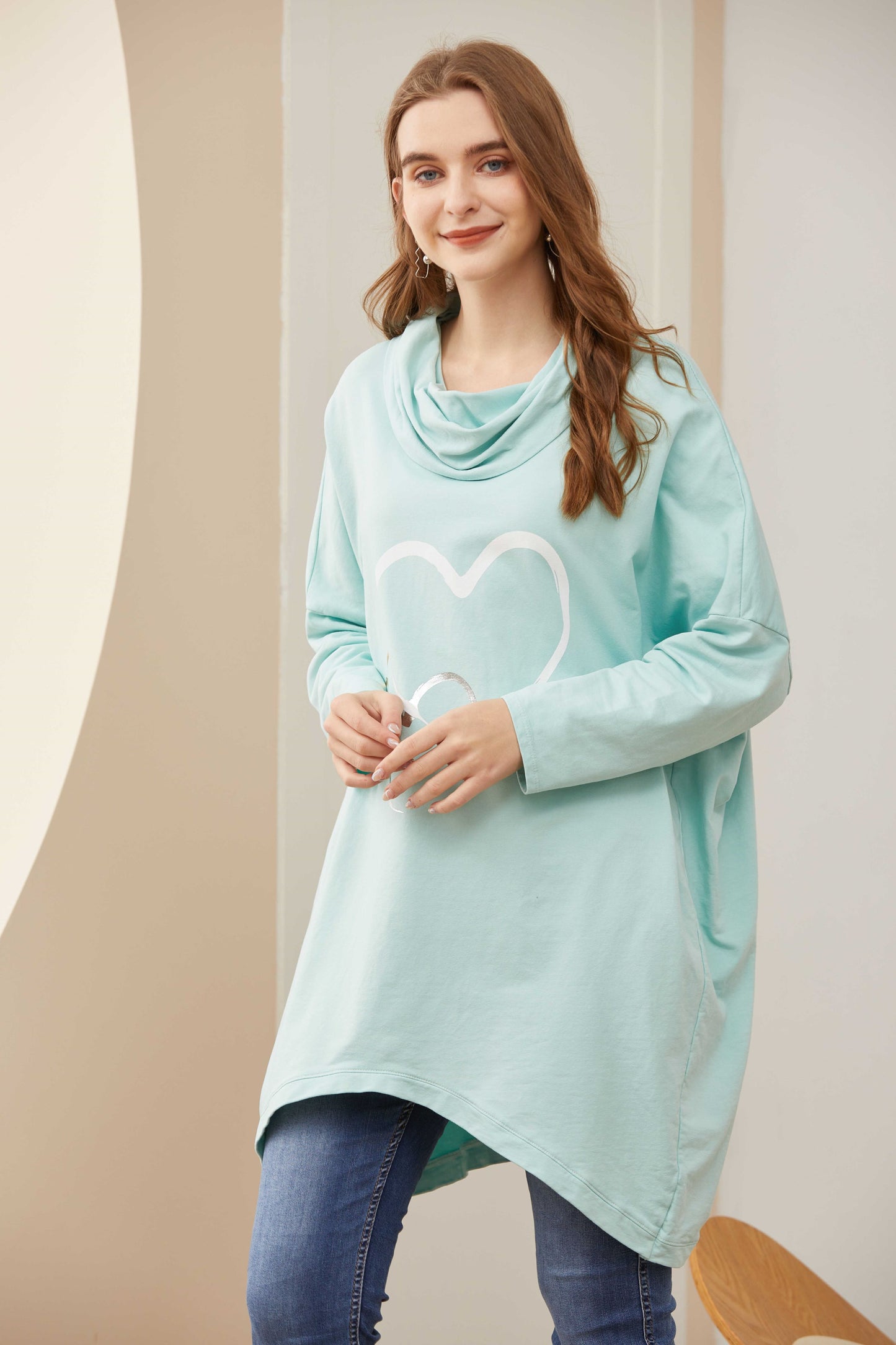 COTTON LONG TOP