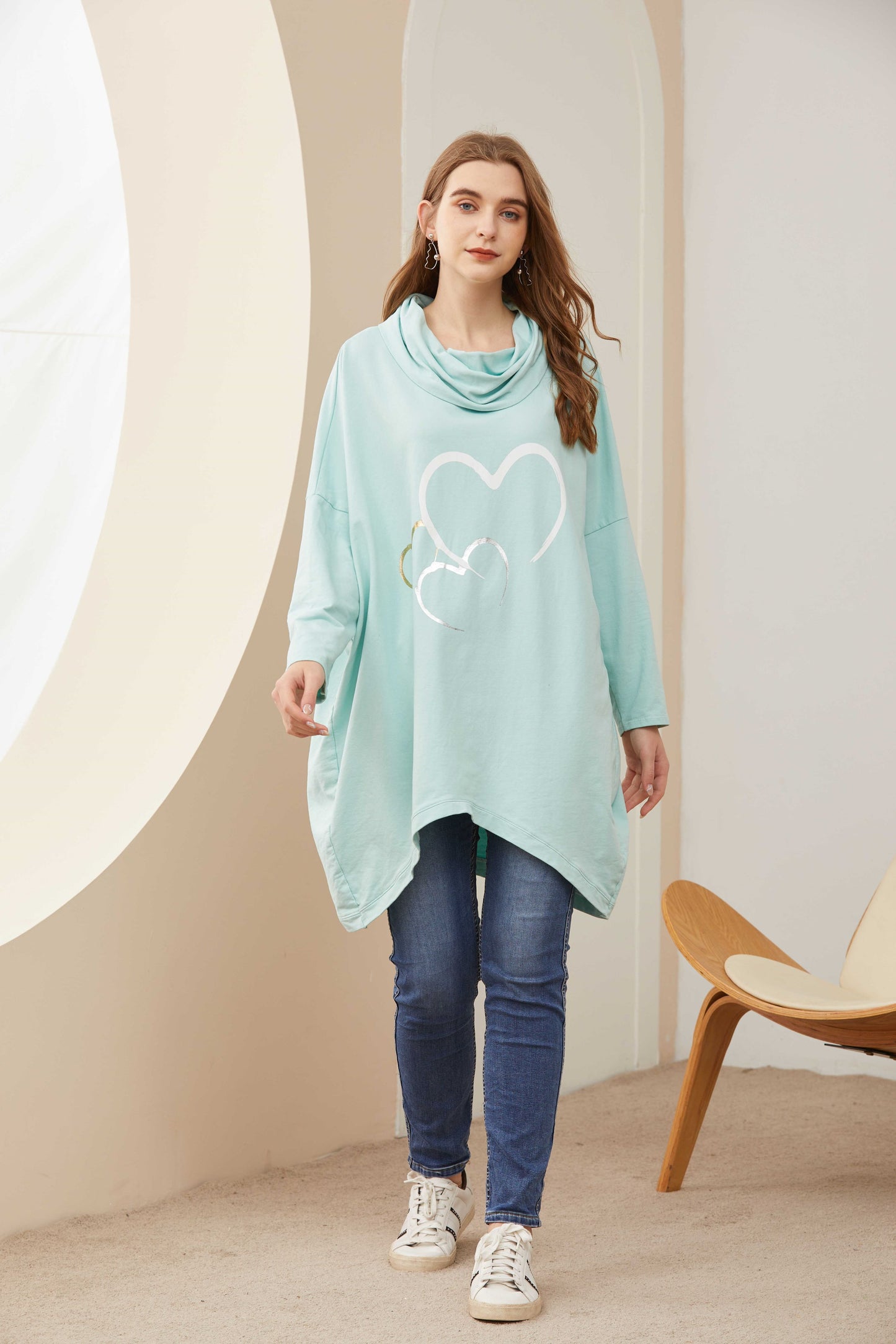 COTTON LONG TOP