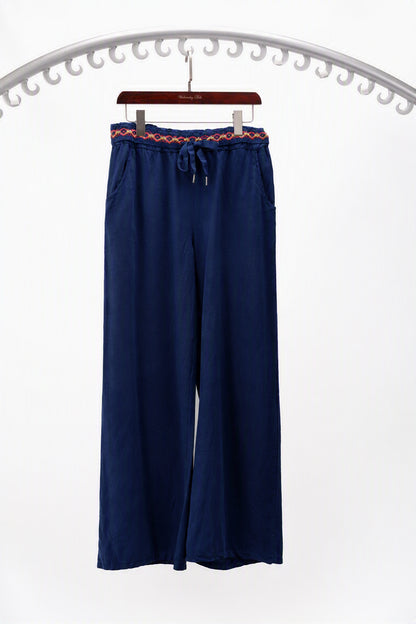 LINEN BLEND PANTS