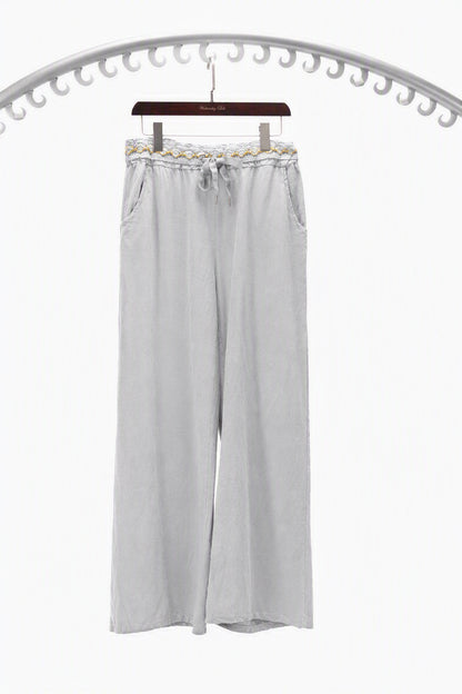 LINEN BLEND PANTS