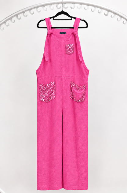 COTTON BIB PANTS