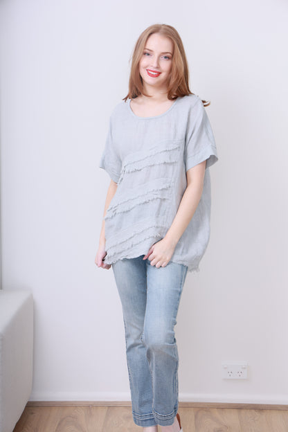 LINEN &amp; COTTON TOP