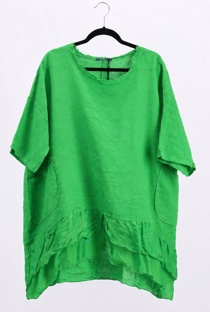 LINEN & SILK TOP