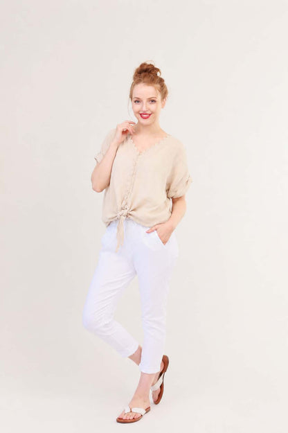 LINEN TOP