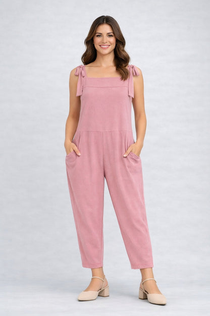 COTTON BIB PANTS