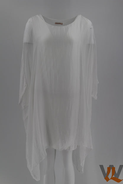 3/4 SLEEVE SILK BLOUSE