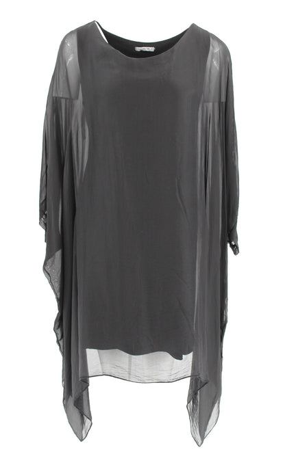 3/4 SLEEVE SILK BLOUSE