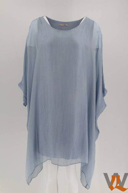 3/4 SLEEVE SILK BLOUSE