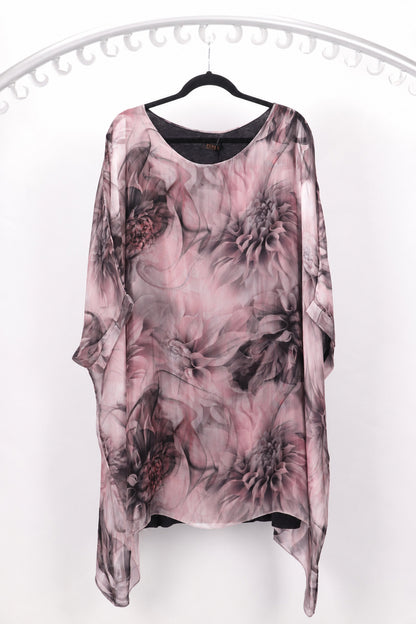 3/4 SLEEVE SILK BLOUSE