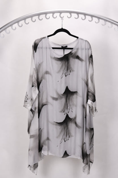 3/4 SLEEVE SILK BLOUSE