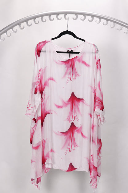 3/4 SLEEVE SILK BLOUSE