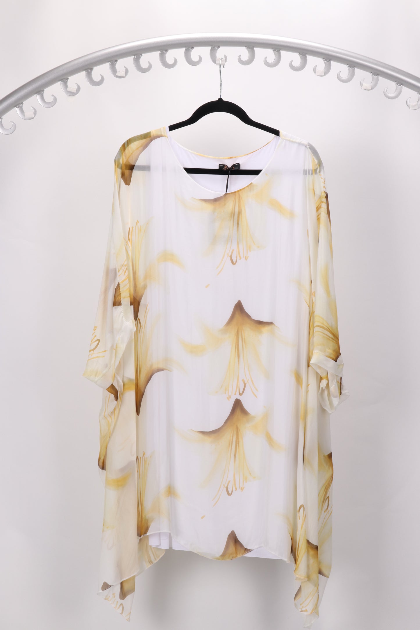 3/4 SLEEVE SILK BLOUSE