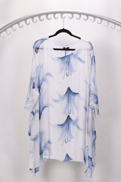 3/4 SLEEVE SILK BLOUSE