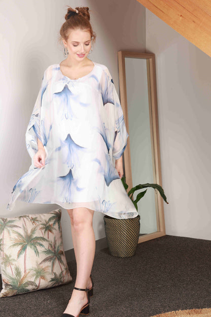 3/4 SLEEVE SILK BLOUSE