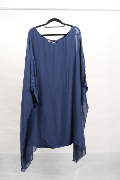 3/4 SLEEVE SILK BLOUSE