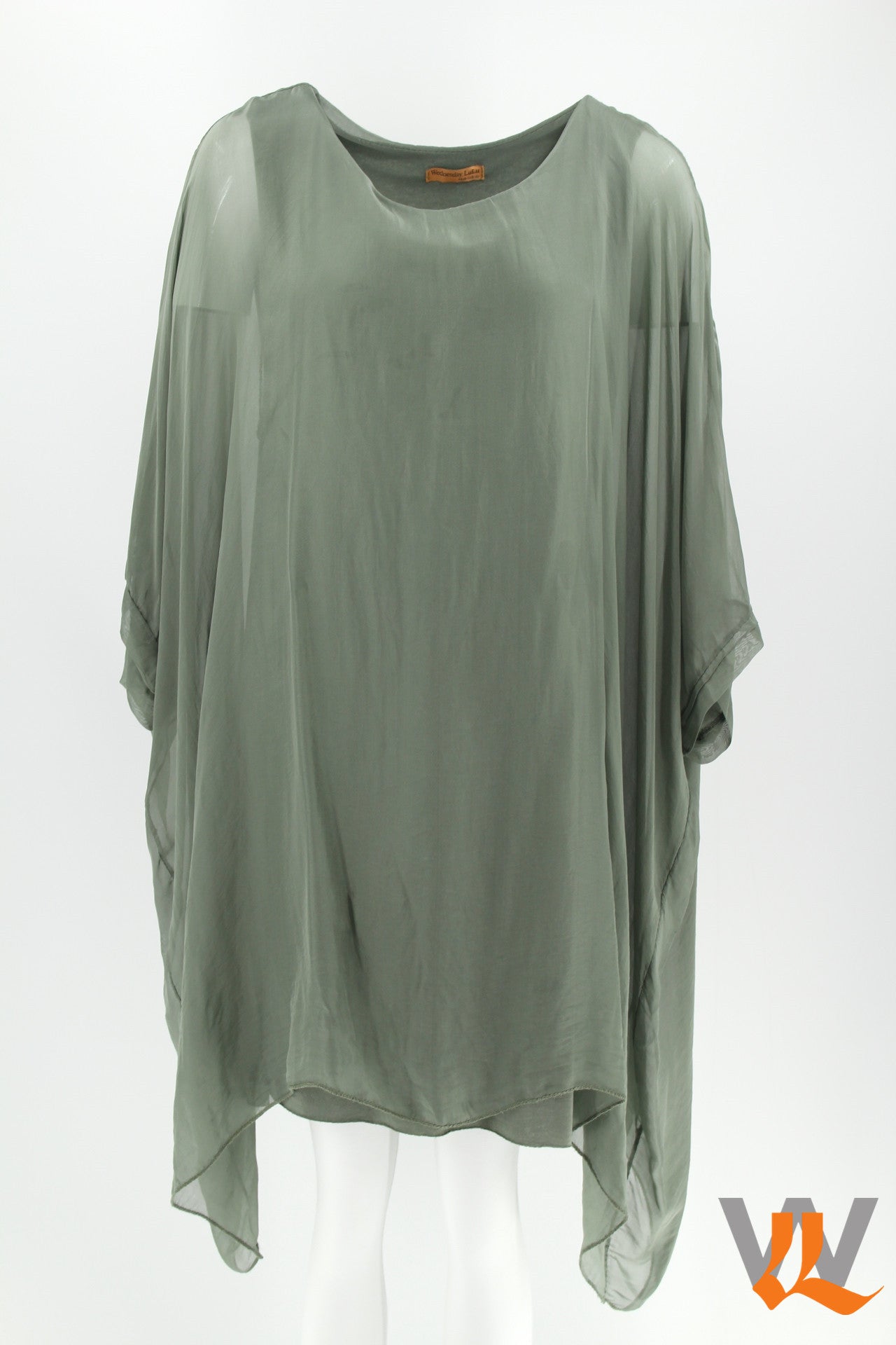 3/4 SLEEVE SILK BLOUSE