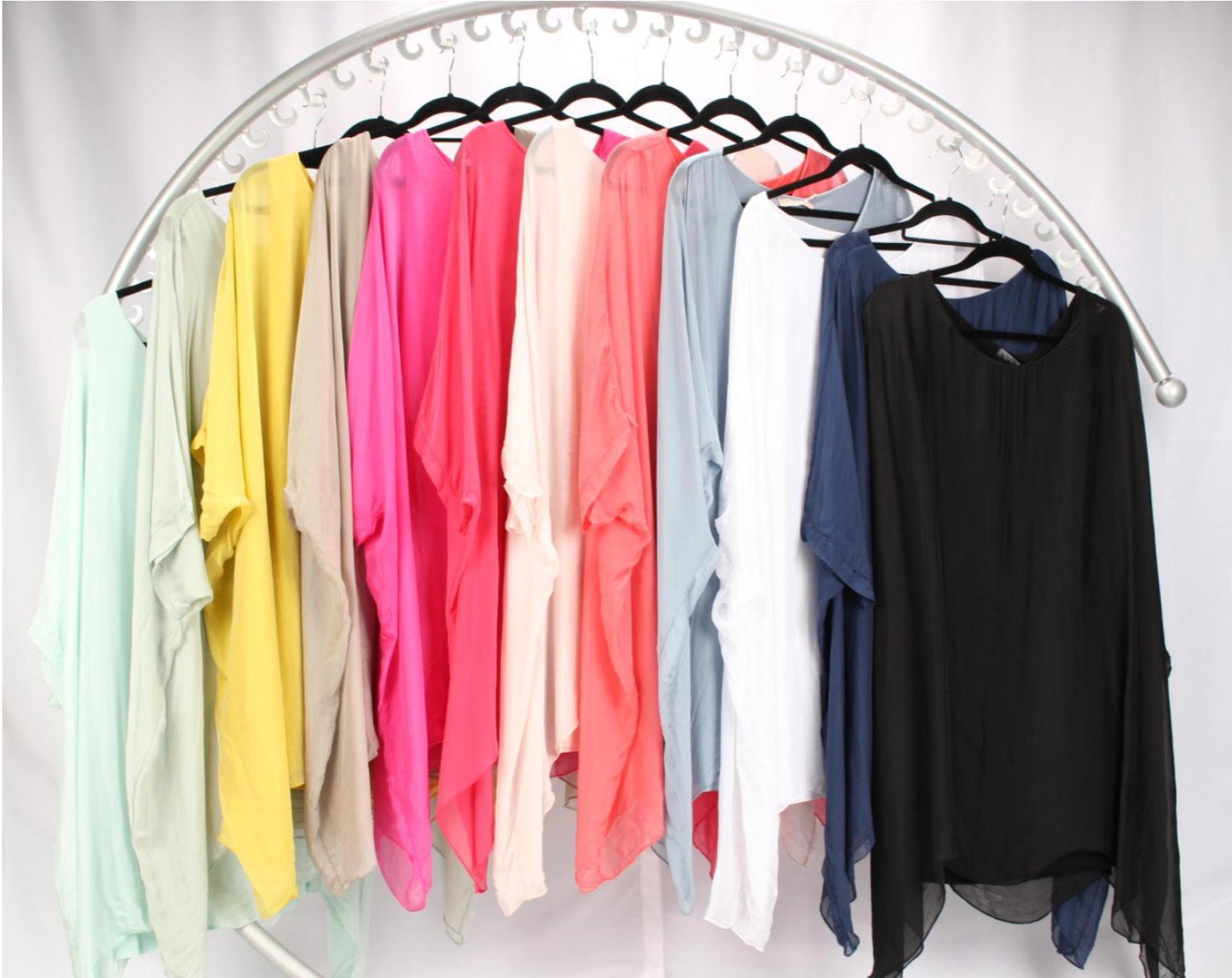 3/4 SLEEVE SILK BLOUSE