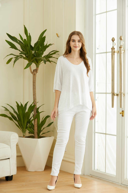 COTTON & LINEN TOP