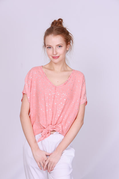 COTTON & LINEN TOP