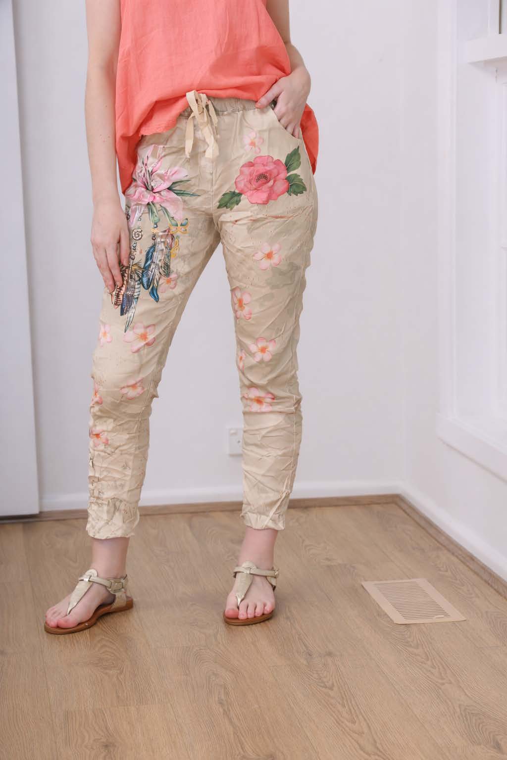 FLORAL PANTS