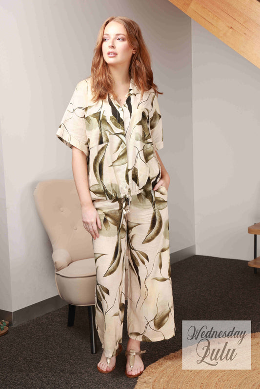 LINEN & COTTON PANTS