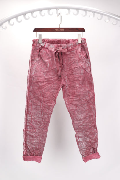METALLIC PANTS