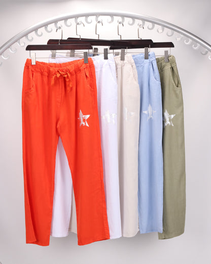 LINEN & COTTON PANTS