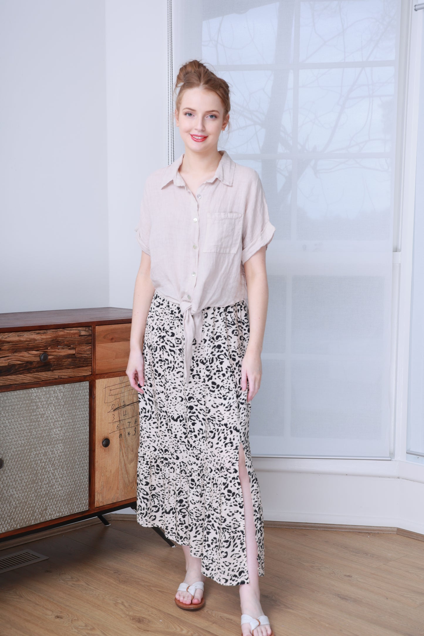POLYESTER SKIRT