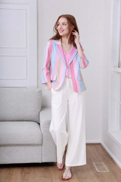 LINEN & COTTON BLAZER