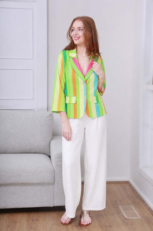 LINEN & COTTON BLAZER