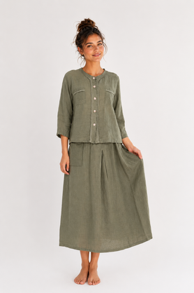 LINEN SKIRT