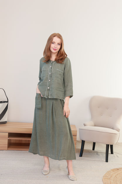 LINEN SKIRT