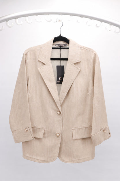COTTON & LINEN CASUAL BLAZER