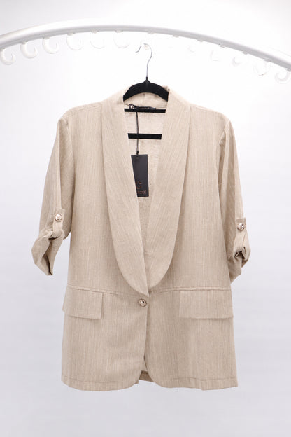 COTTON & LINEN CASUAL BLAZER