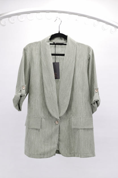 COTTON & LINEN CASUAL BLAZER
