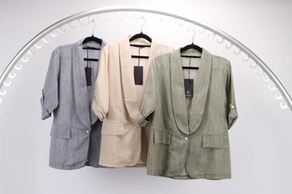 COTTON & LINEN CASUAL BLAZER
