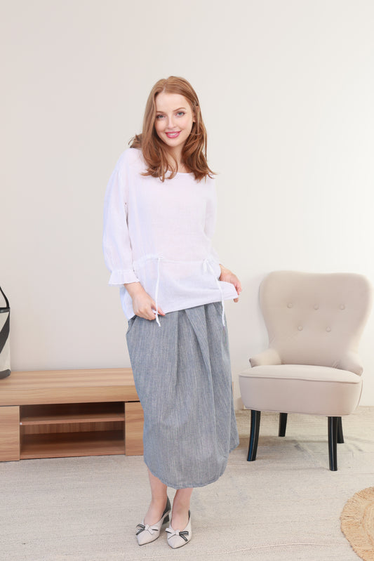 COTTON & LINEN SKIRT