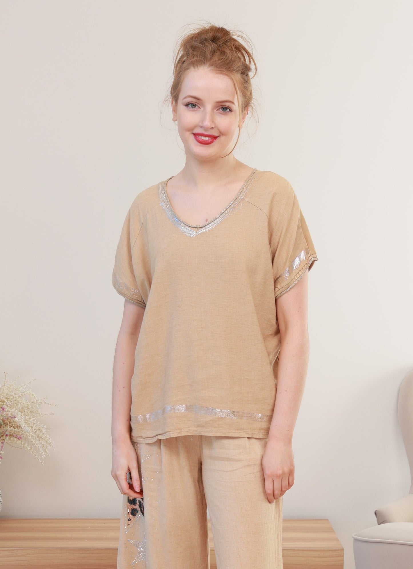 COTTON & LINEN TOP