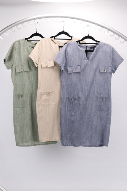 COTTON & LINEN DRESS