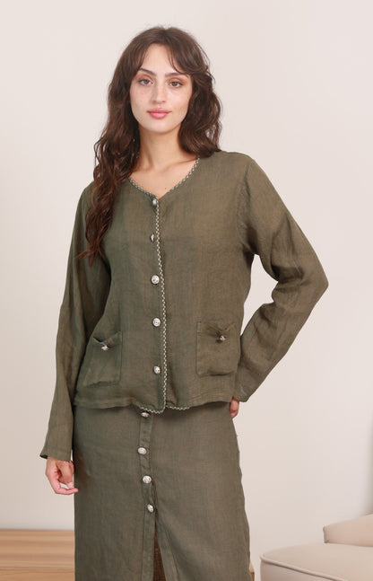 LINEN TOP