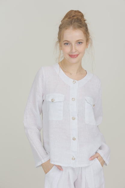 LINEN TOP