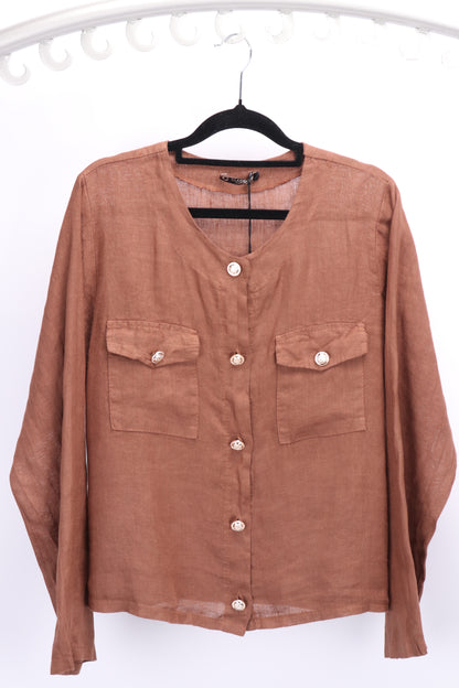 LINEN TOP